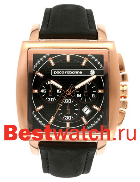 Часы Paco Rabanne Gent Leather Square PRH988_2AA